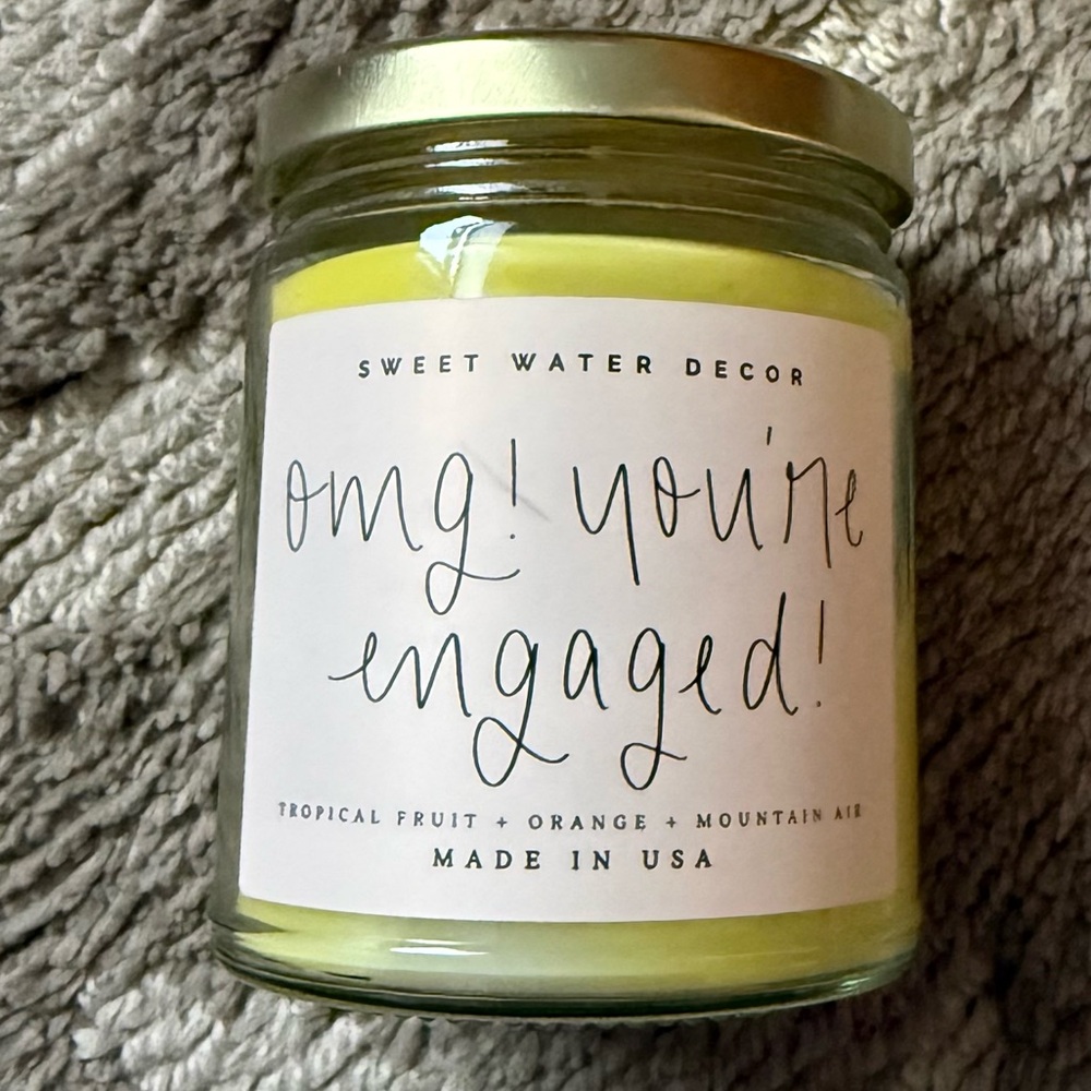 Sweet Water Decor Engagement Candle